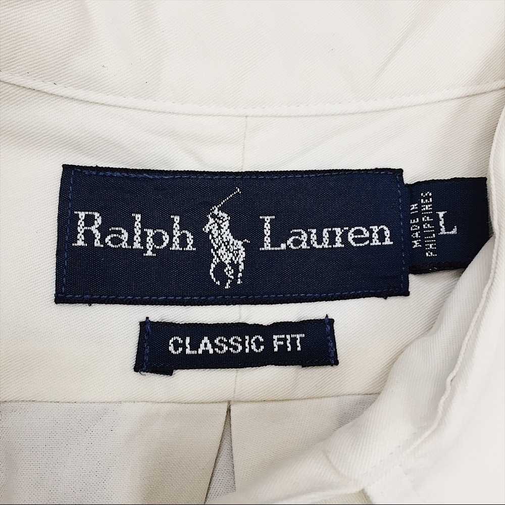 Ralph Lauren Classic Button Down Shirt L EUC - Picture 4 of 5